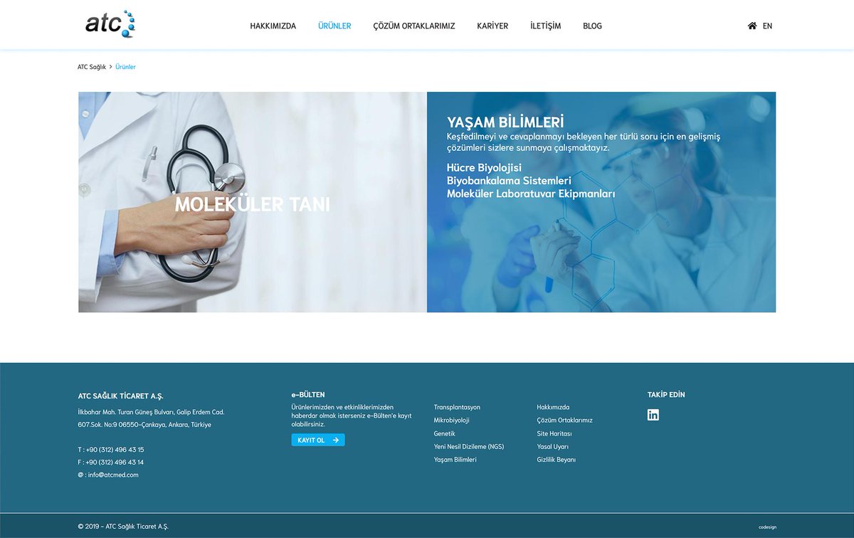 codesigntr's tweet image. Design, custom CMS development, multi-language web site application for ATC Healthcare atc.com.tr