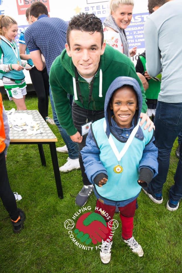 LadsLasses's tweet photo. Delighted for @jmcginn7 & the part he played in #Villa's promotion. "John McGinn" has never forgotten his roots & while at #Hibs he contributed to the coaching sessions organised by #EdinburghHelpingHands. His friend, the recently departed #BradWelsh will be smiling down on him. https://t.co/kesuLZZgU8