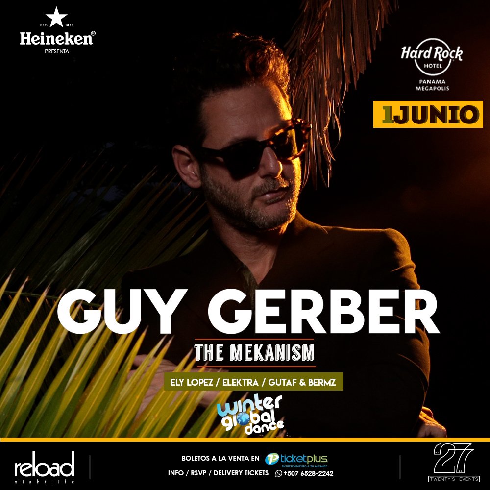 TicketplusPTY's tweet image. Este sábado Hard Rock Hotel Megápolis presenta a #GuyGerber en #Panamá
Consigue ya tus entradas en booth de Albrook Mall, pasillo del Koala y en nuestra oficina de Calle 50.