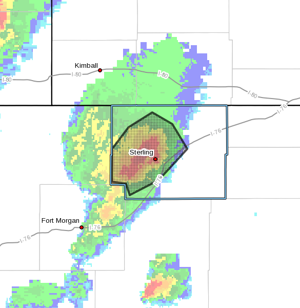 945theranch's tweet photo. Tornado warning until 4p. This storm has a history of producing tornadoes and produced another at 3:28 7 miles NW of Sterling. The storm is moving northeast. https://t.co/MFNT8Q8n9X