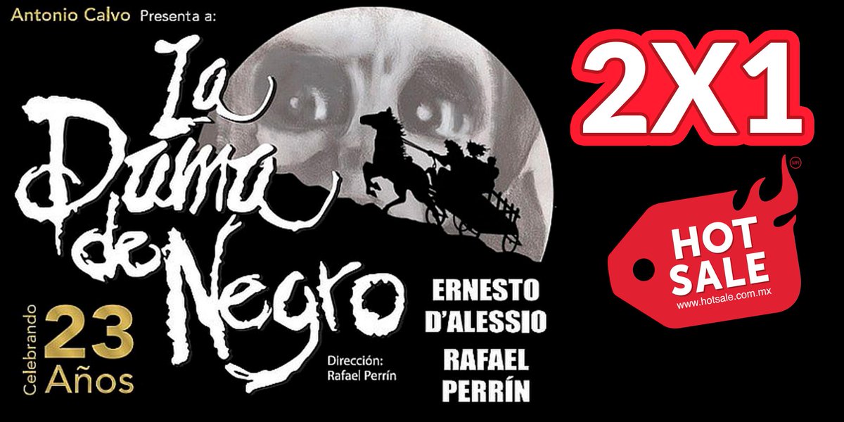 #HotSale🔥 de terror. 

Conoce la escalofríante historia de "La Dama de Negro"😱, al 2x1 #DaElClic aquí y #RegalateTodo👉 bit.ly/2X5kSZa