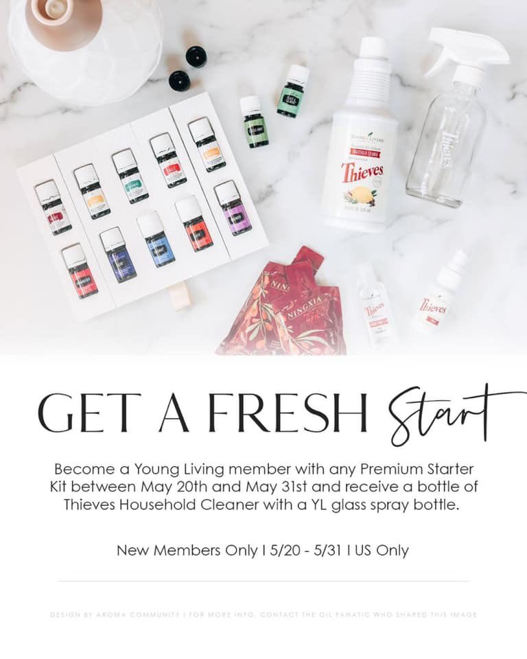 The reason I love Thieves Household Cleaner (THC) is because it allows me to clean EvErYthing in my house without harmful chemicals. Young Living is giving away a bottle of THC and a glass spray bottle to any new member. Who’s ready to choose a healthier lifestyle? #lovemyoils😘