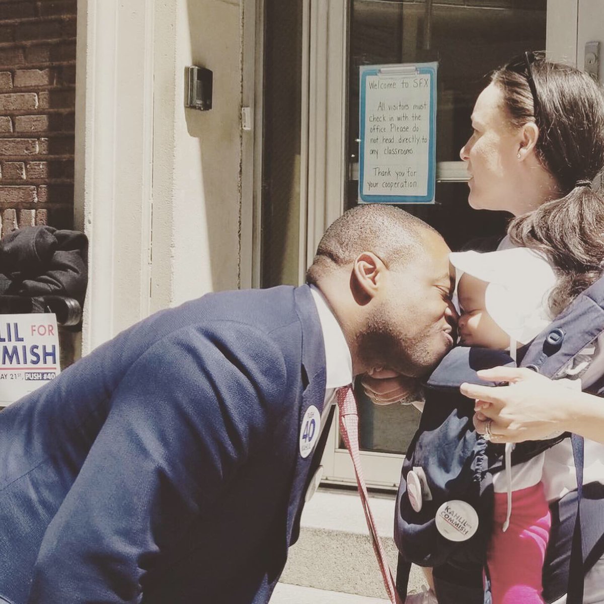 QPTuffy's tweet photo. Throwback to #electionday, with yet another receipt of @kahlilforphilly crowding my space. https://t.co/7q7JarPRmc