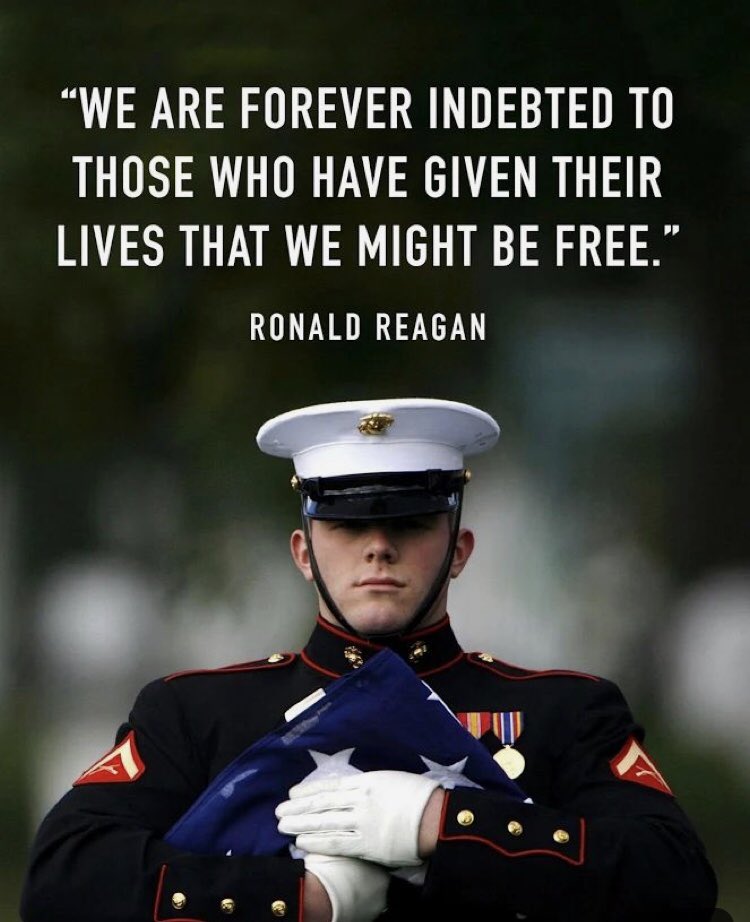 Memorial Day is a opportunity to pause and reflect on the sacrifices of more than one million Soldiers, Marines, Sailors, Airmen, and Coast Guardmen who have made the ultimate sacrifice to secure our freedom. 
Thank you
#HappyMemorialDay #NeverForget #ThankYouForYourService