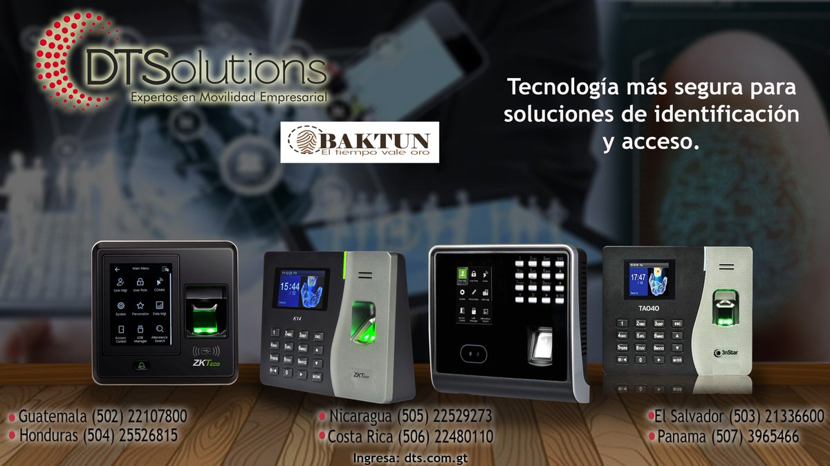 DTSolutions_CA's tweet photo. ¿Necesitas controlar las entradas y salidas de tus colaboradores?
¿Necesitas dar acceso a personas en específico?
Contáctanos https://t.co/hUwRygOhbX
WhatsApp: +502 35214818 https://t.co/67crElf8ut