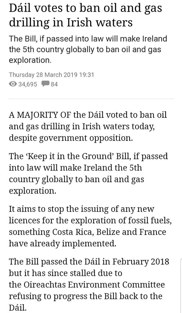 Duped? #climatecrisis contradiction

Electoral public consensus behind resurgent #greenwave movement for immediate policy action on climate change.

Today the Government; despite recognising need for change; grant a drilling license to a Chinese offshore oil exploration company🤔