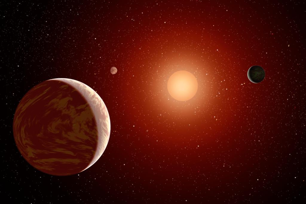 NASA's tweet photo. Location, location, location — determines value of real estate on Earth AND in the cosmos. Scientists may be able to tell if alien worlds have a habitable climate by separating the light from these planets &amp; identifying the atmospheric components. More: https://t.co/z3dNohtOFs https://t.co/g762NRX9zD