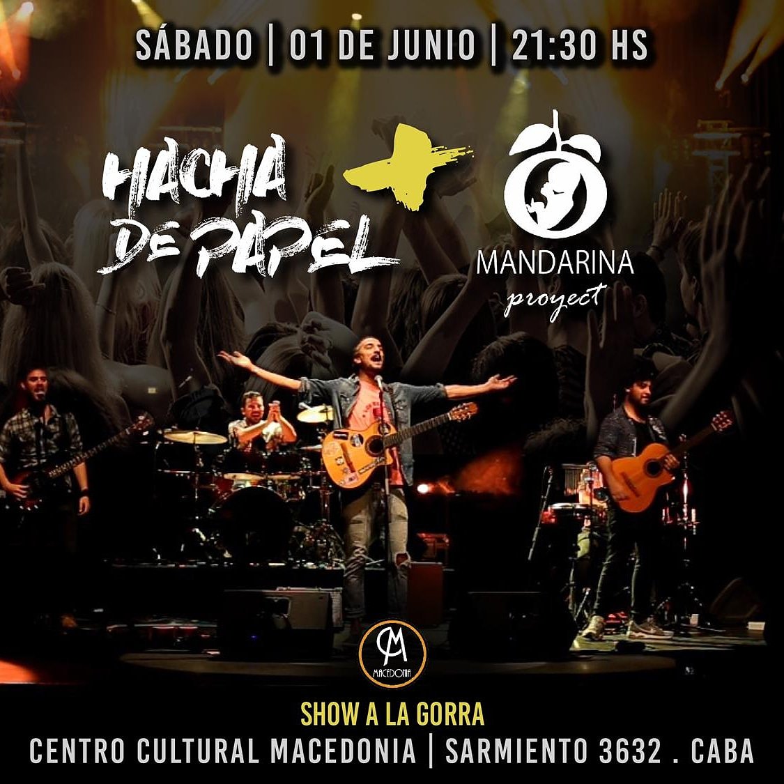 Este sábado show a la gorra anti macrisis. Los esperamos !!!