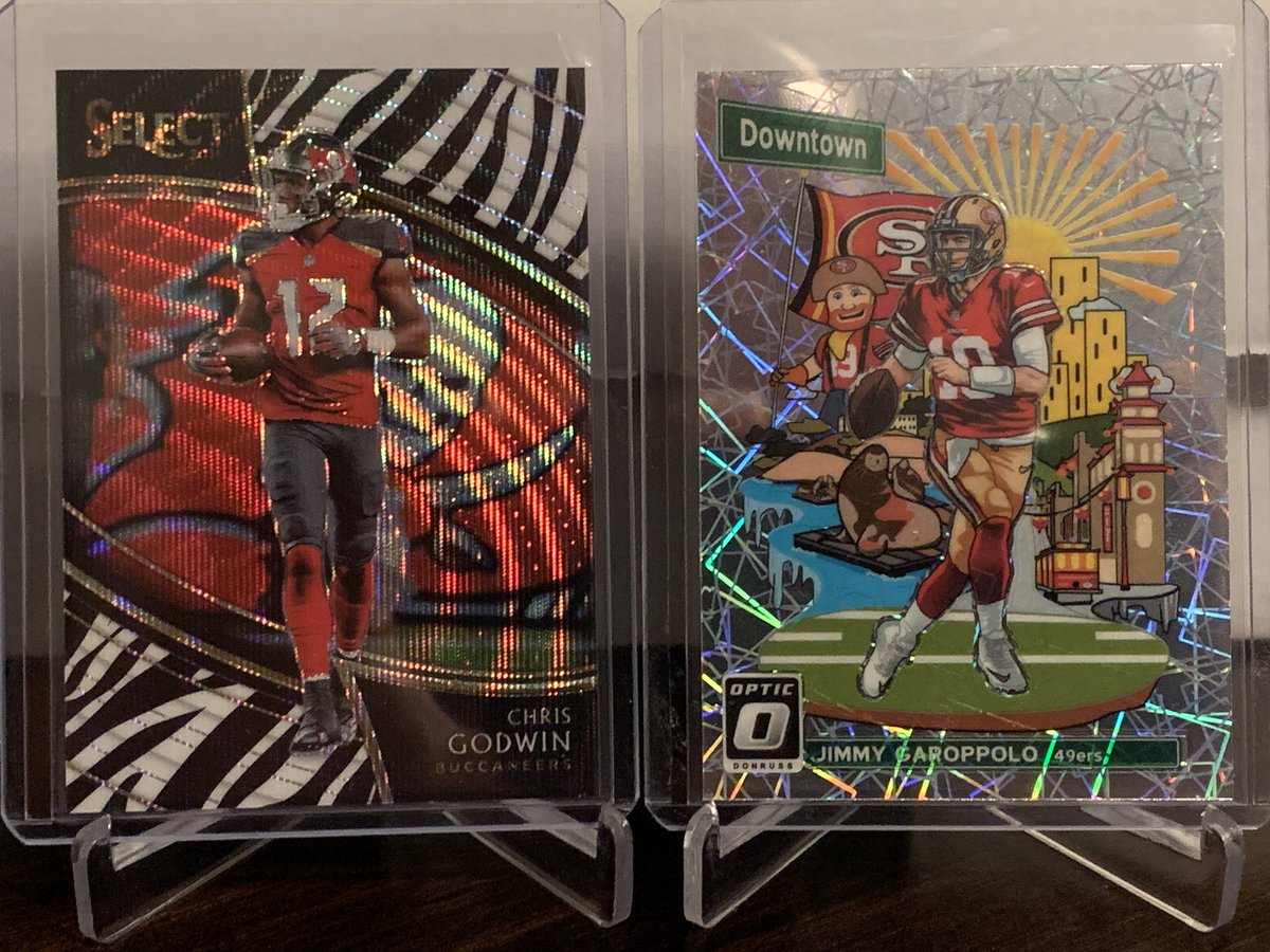 jrofkar's tweet photo. Chris Godwin Zebra $25 obo
Jimmy G Downtown $25 obo
Please add $3.50 for shipping https://t.co/HP25nIH3DV