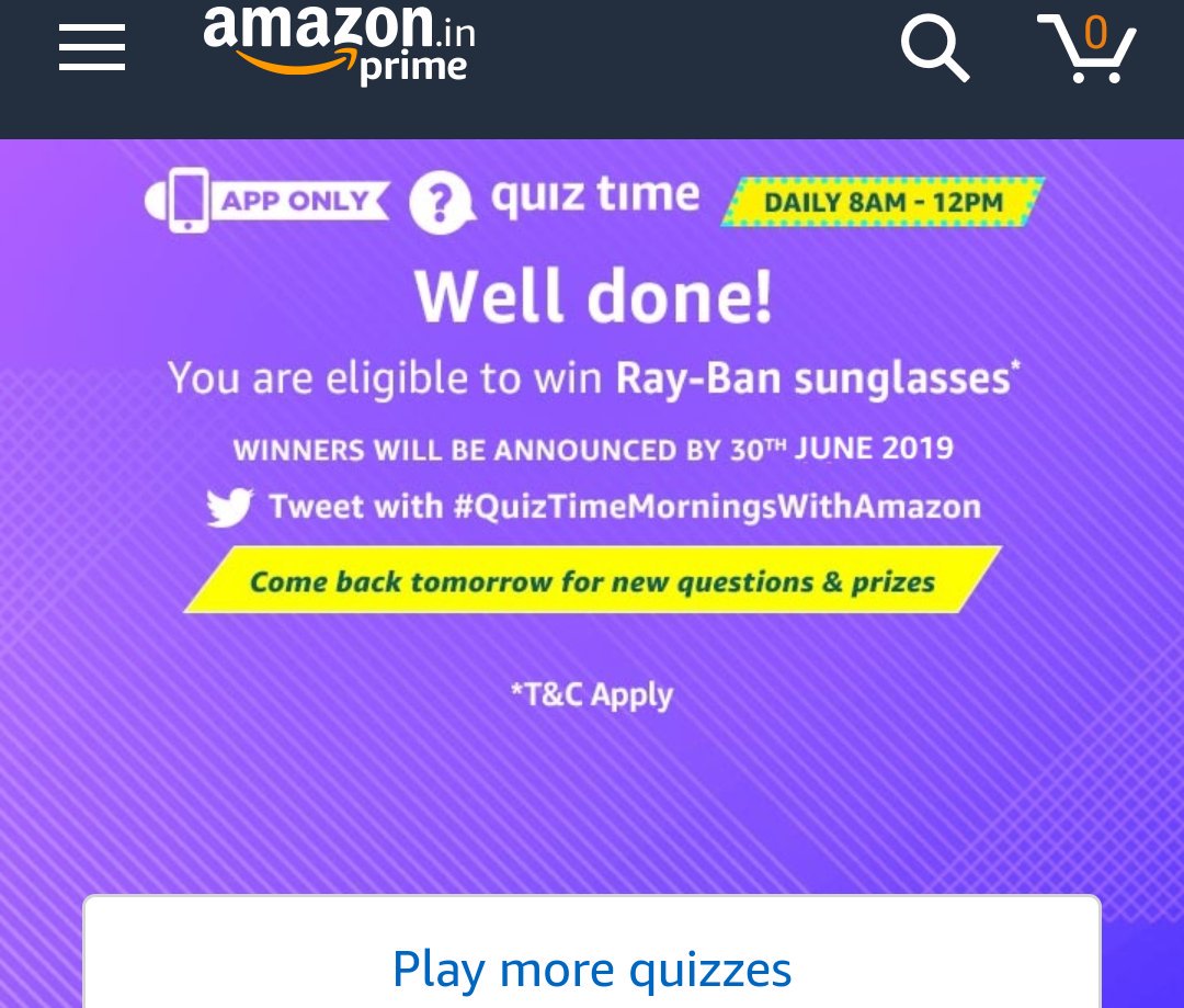 dharmareddyn's tweet image. #QuizTimeMorningsWithAmazon