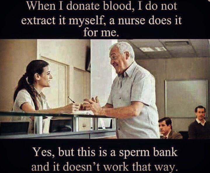 CHAZisGOD's tweet photo. Why not?
👋
✊
💦
#TAGViLLGE
#DonateBlood #Nurse #Spermbank #ytho #Nope #ThatsNowHowThisWorks #WhyNot #MeeMee #YourMom #Meme #MemeMonday https://t.co/kG0F1keR3N