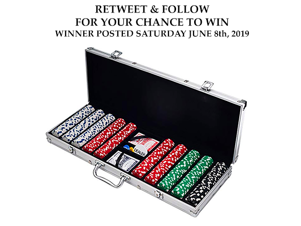 RETWEET &amp; FOLLOW to enter the contest to win this 500 count Poker Chip set giveaway! WINNER POSTED Saturday, June 8th, 2019
Rules: bit.ly/poker-gift-06-…
#contest #win #daddyfatstacks