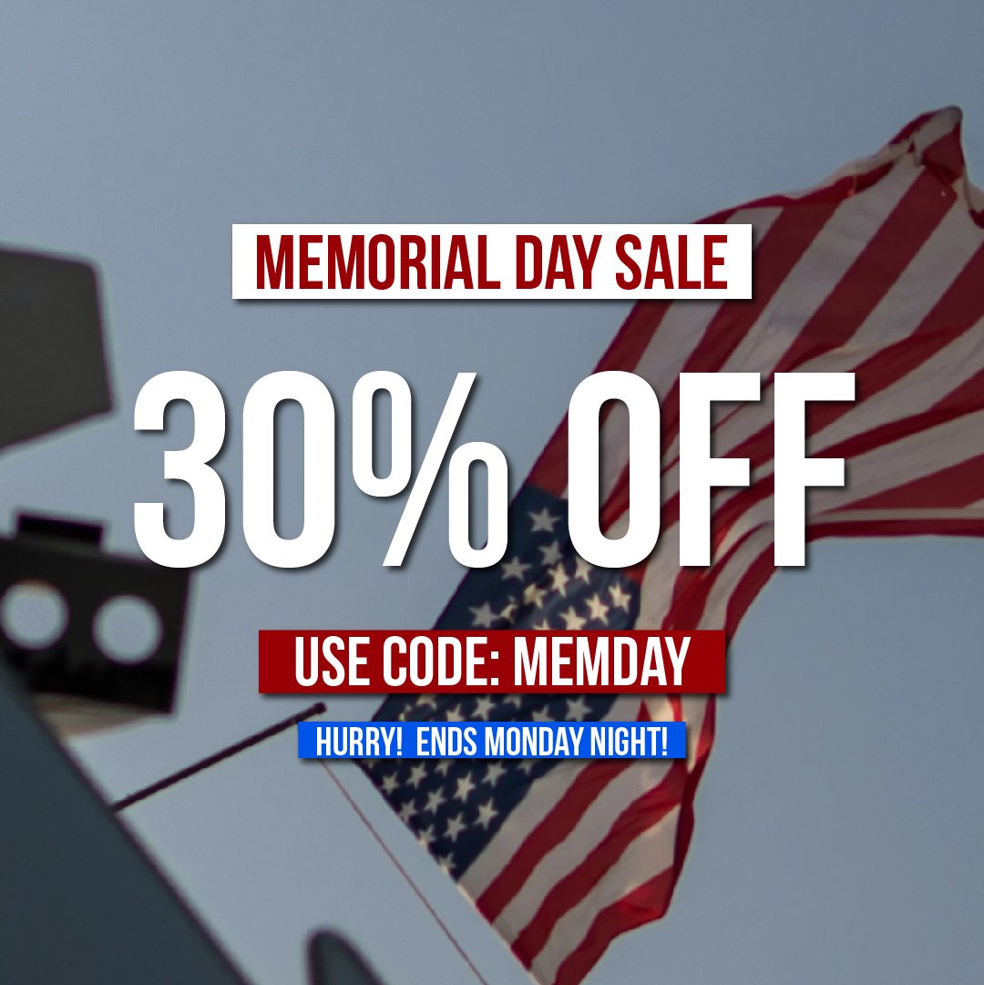 GC_Color's tweet image. [#Sale] Last day! Save 30% with our #Memorialweekend sale! 🇺🇸
Get anything 30% Off with the code: MEMDAY at checkout! Take your footage to the next level! Today only! 
groundcontrolcolor.com