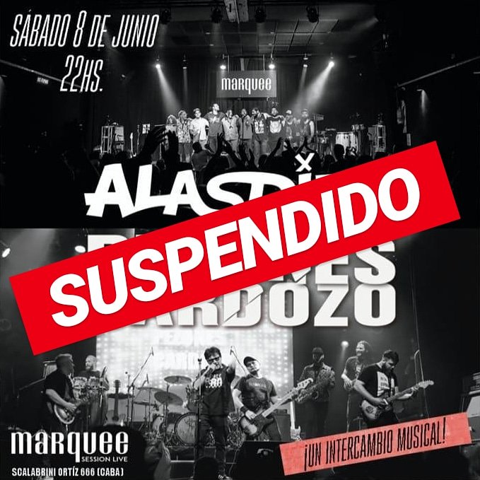 Lamentamos informar que el #intercambiomusical junto a @pezones_cardozo queda suspendido 👎

Pero, contentos porque nos sumamos a la fecha programada de <a href="/sargentoginebra/">Sargentoginebra</a> y @pezones_cardozo el 19/6 en @gregonclub 🙌💪

Pedí tu anticipada #deliveryalasdies