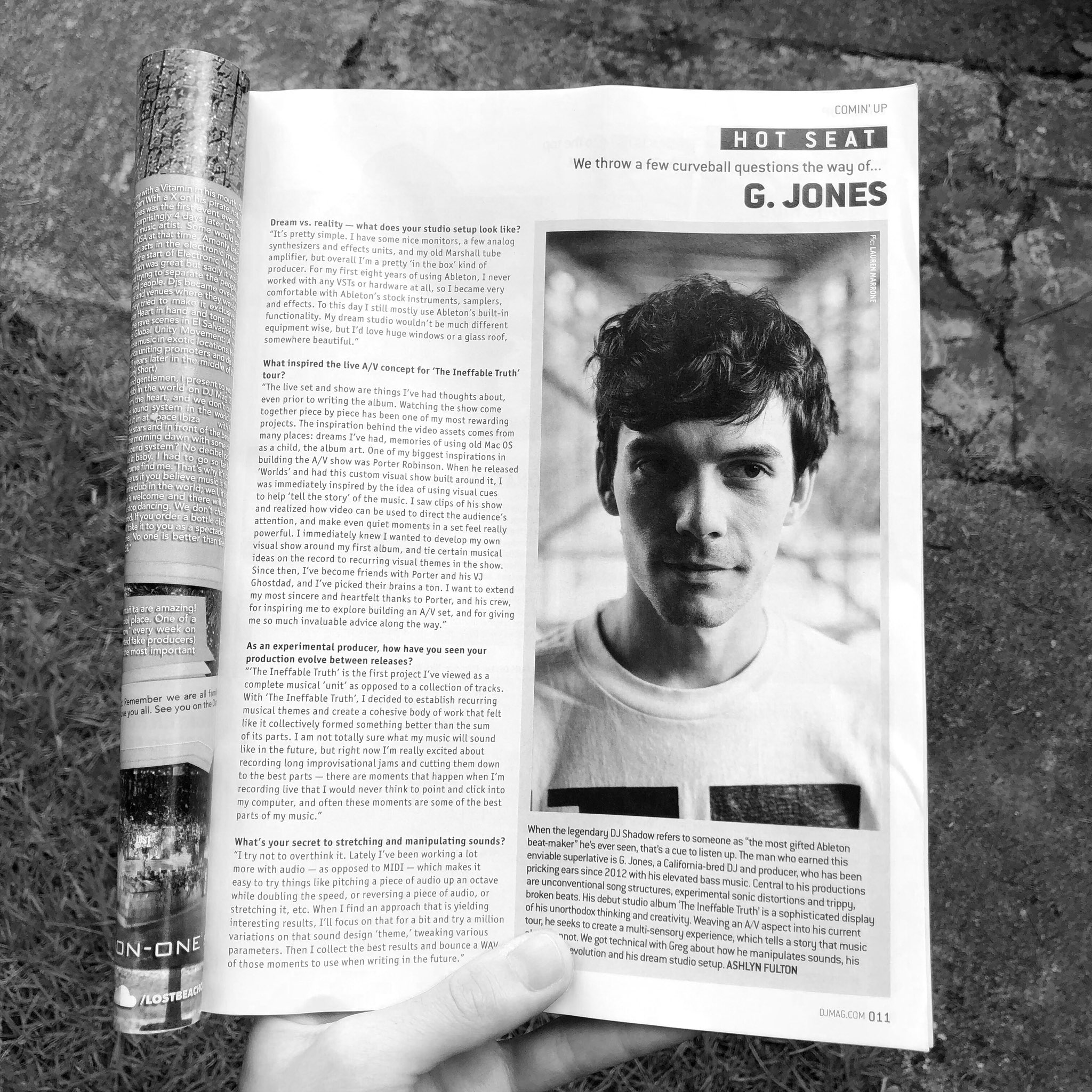 G Jones Did An Interview Feature In Djmag Talking About Making Music And The Ineffable Truth Live Show