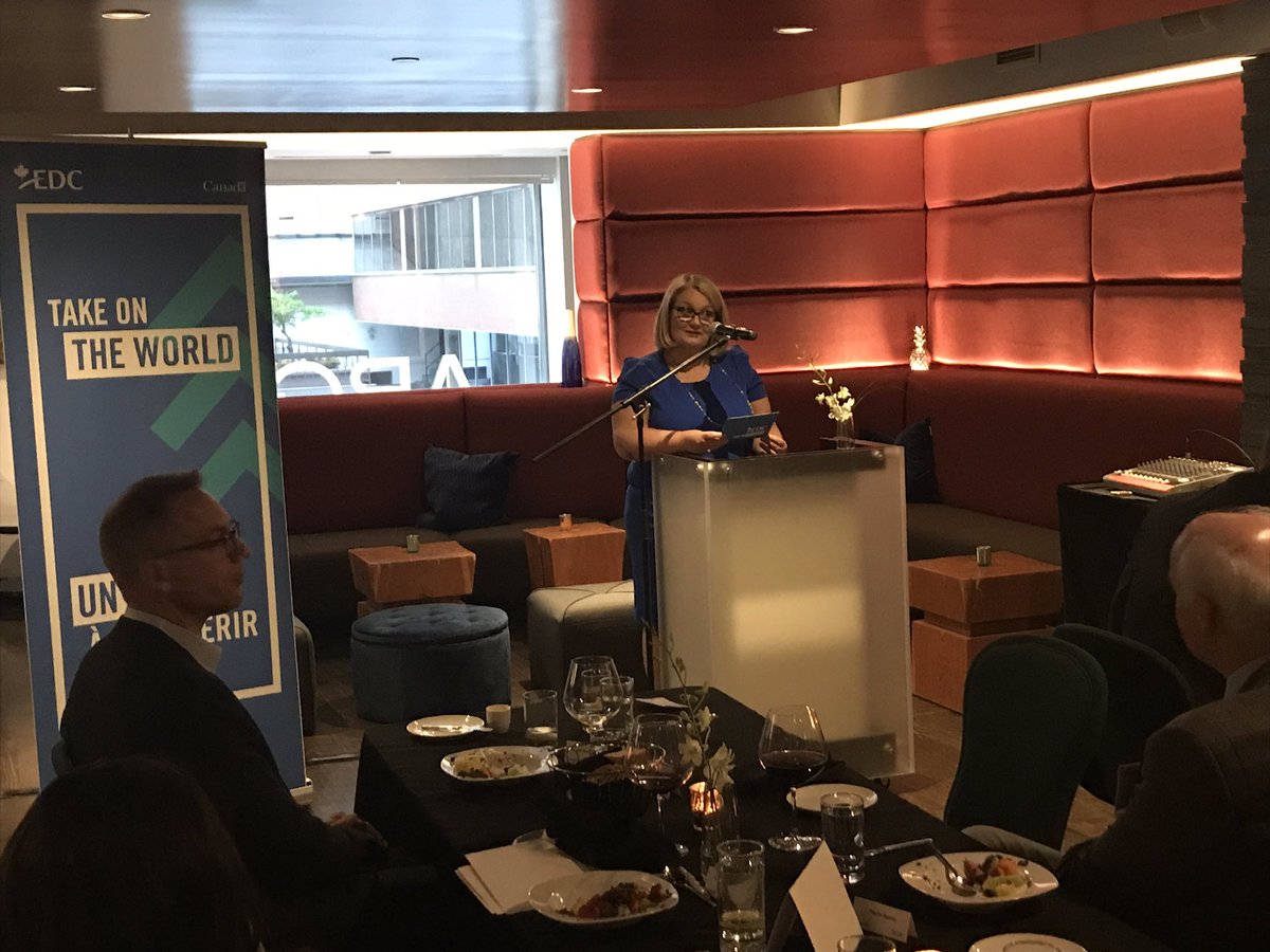loriserrano's tweet photo. Thank you Minister Ng @mary_ng for helping us kick off the 14th Annual EDC Industry Stakeholder Panel @ExportDevCanada. Looking forward to jointly exploring new ways to help more Canadian companies do business abroad! https://t.co/HBuPjEe0E2