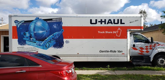 Well finally leaving #SanDiego in this big #uhaul damn truck is huge https://t.co/2pLYvVwzfW<a href="/tag/sandiego"class="tags">#SanDiego</a><a href="/tag/uhaul"class="tags">#uhaul</a>