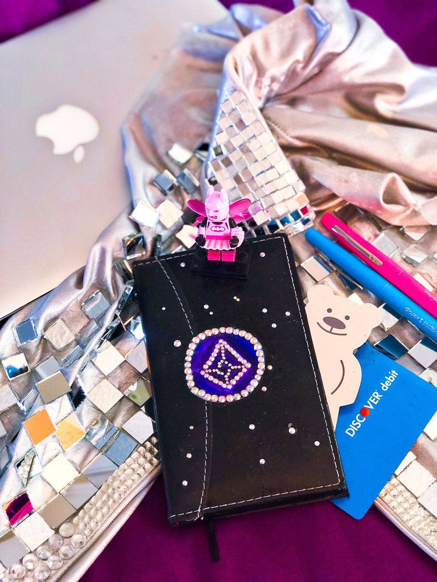 Barbeebtch's tweet photo. I just love my bejeweled @AugurProject notebook! #Crypto4Lyfe #cryptotrading #iloverep https://t.co/PpWAOGOLlR