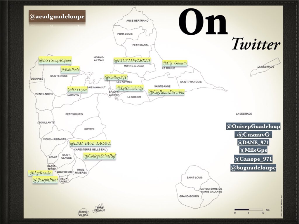 @acadguadeloupe sur Twitter...
Un annuaire 😁
@OnisepGuadeloup @CasnavG @DANE_971 @MileGpe @Canope_971 @buguadeloupe @FAUSTINFLERET @LDM_PAUL_LACAVE @971Lycee @Clg_Guenette @BoisRada @CollegeSJP @LgtBaimbridge @LgtReache @CollegeSaintRuf @ClgRameDecorbin @JosephPitat