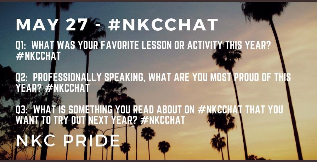 Less than 30 minutes to go till our final #Nkcchat !  Hope you can join us!