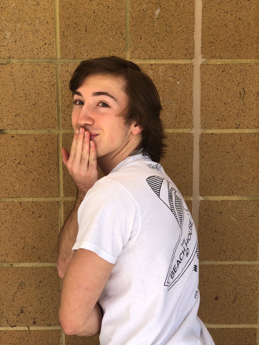 GHHSClassof2019's tweet photo. 3 DAYS until Mr. GH, so introducing the man who has more chest hair than all the other boys combined, and whose only reason for being here is to do backflips. The third generation Mr. GH, Carter Pehr https://t.co/DChuPXTsvc