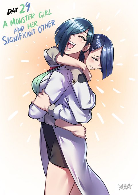 Day29 A Monster Girl and Her Significant Other #30daymonstergirlchallenge 