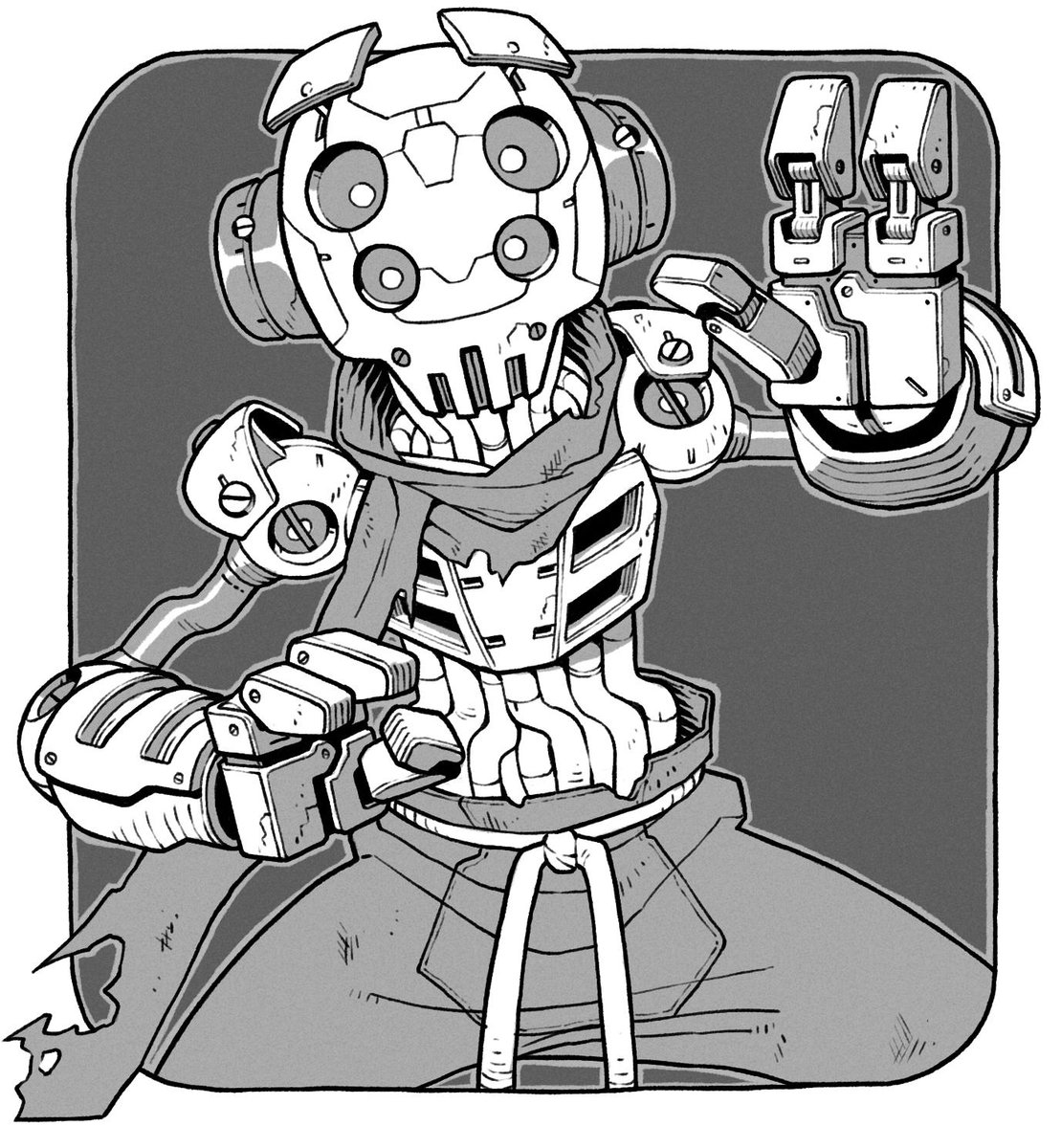 Next one! This one is @Shnikkles little robot character! 