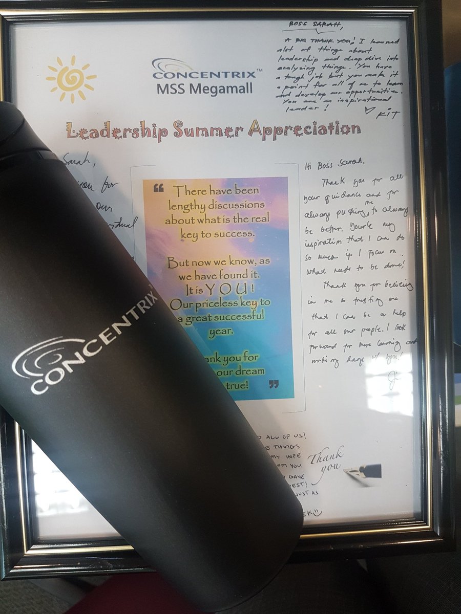 Kookiejane2's tweet photo. Thank you @mega_supersales !
Biggest thank you to our frontline staff and leaders whose awesomeness make our work easy! Proud to be working alongside you @despi_jay @AnsariJing @Kit_0501 @ChekRodriguez 💓💓💓
#ThankfulTuesday
#MegamallAllStars 
#LifeAtConcentrix https://t.co/f76GbpzRep