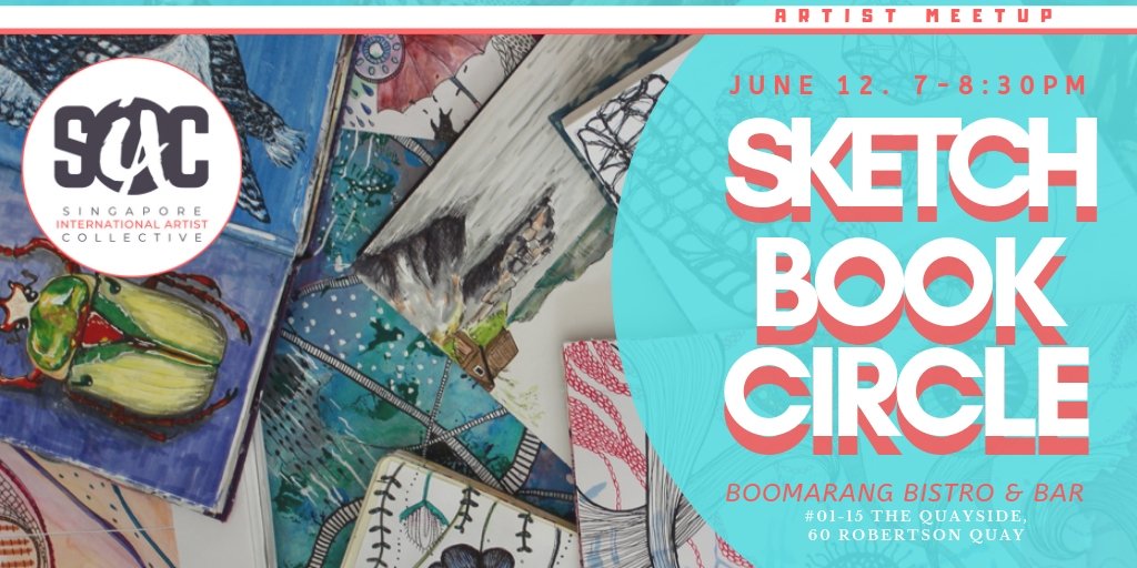 SiAC_artists's tweet photo. Join us for Sketchbook Circle at Boomarang guided by a SiAC docent.
Sign up here: https://t.co/WQpDlob1MF … https://t.co/lcEaGPd1SI