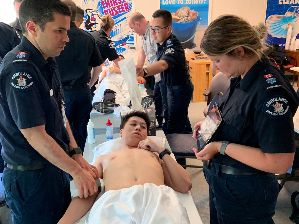 Thank you to <a href="/BC_EHS/">BC Emergency Health Services</a> Critical Care Paramedics <a href="/bcalsccp/">🇨🇦</a> <a href="/ChrisNaplesCCP/">Chris Naples</a> <a href="/RobSchlamp/">Rob Schlamp</a> &amp; Brian who taught a brilliant Point of Care Ultrasound course today for Critical Care Paramedic students &amp; me! True clinical leaders &amp; excellent educators!! I learned a lot! #pocus #bcehsCPP