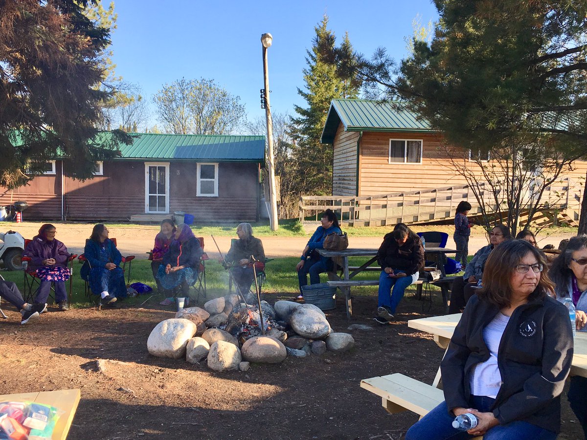 KOBoardofEd's tweet photo. Enjoying the fire after dinner during day 1 of our Elders’ Symposium. Tomorrow we start sessions on language preservation #Ojibway #OjiCree #Cree https://t.co/YKZv0sxIcz