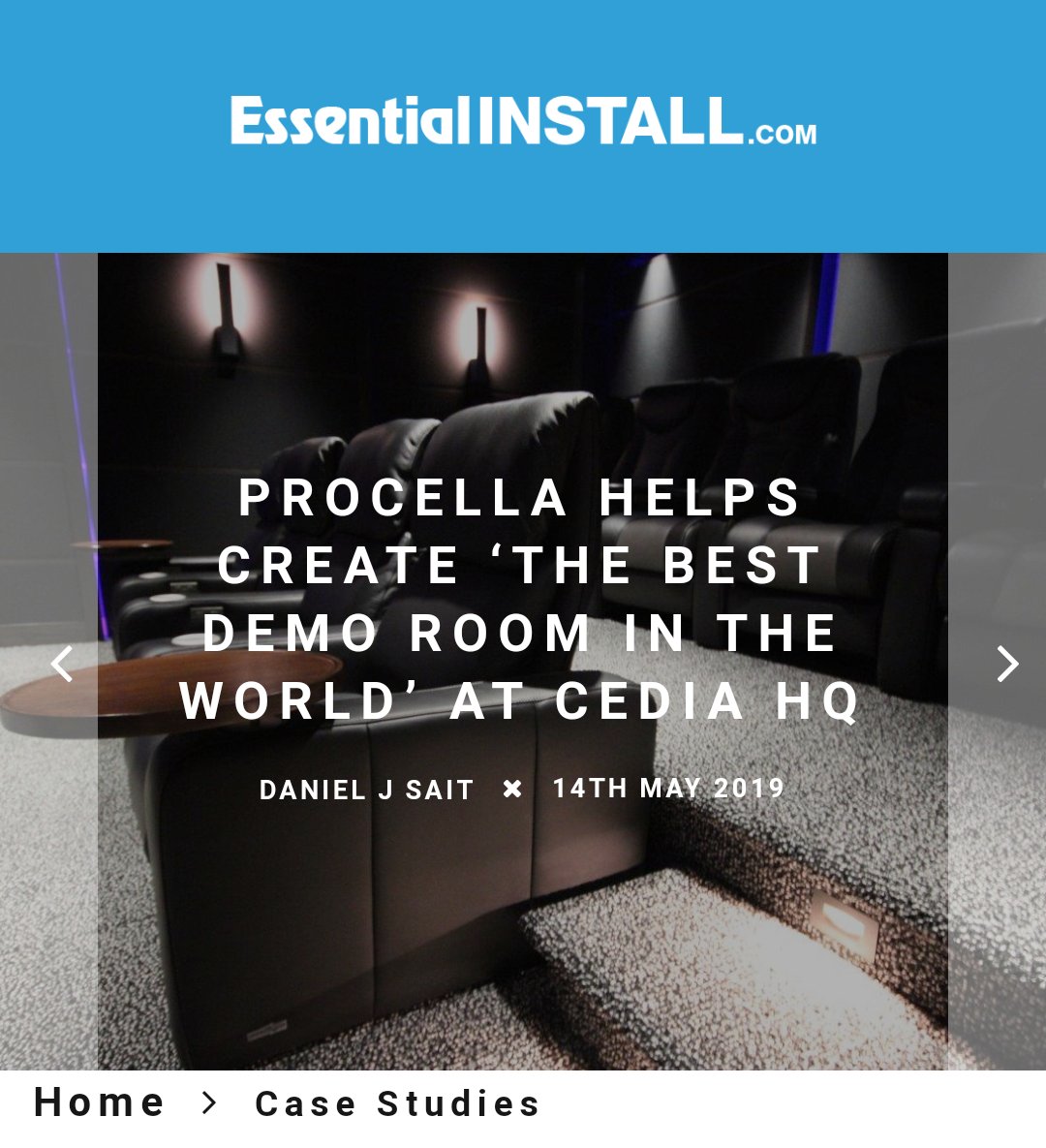 Read the full article about the CEDIA Reference Theatre here:    essentialinstall.com/case-studies/p…