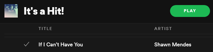 UMG_PH's tweet image. Is #IfICantHaveYou by @ShawnMendes a hit? Yes, it is. Don't believe us? Let @Spotify 's #ItsAHit Playlist tell you.

Listen to 'If I Can't Have You' on Spotify : open.spotify.com/track/6LsAAHot…