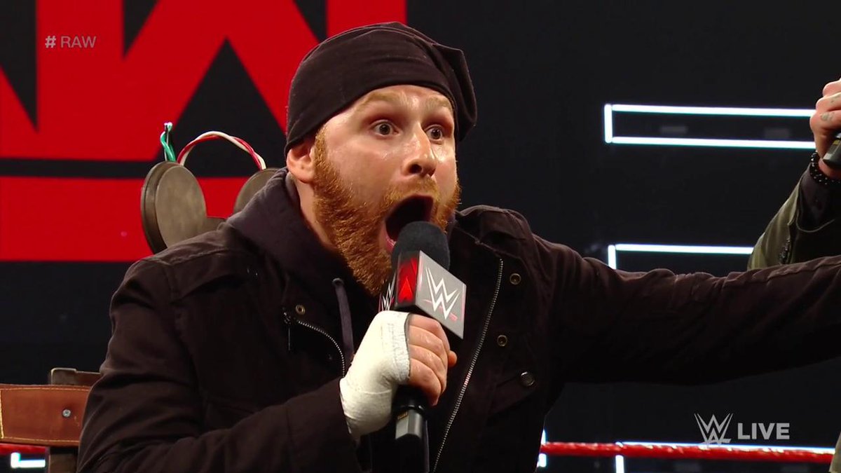 WWEUniverse's tweet photo. .@SamiZayn in the Electric Chair on #RAW got us like https://t.co/a5u1VAOnOk
