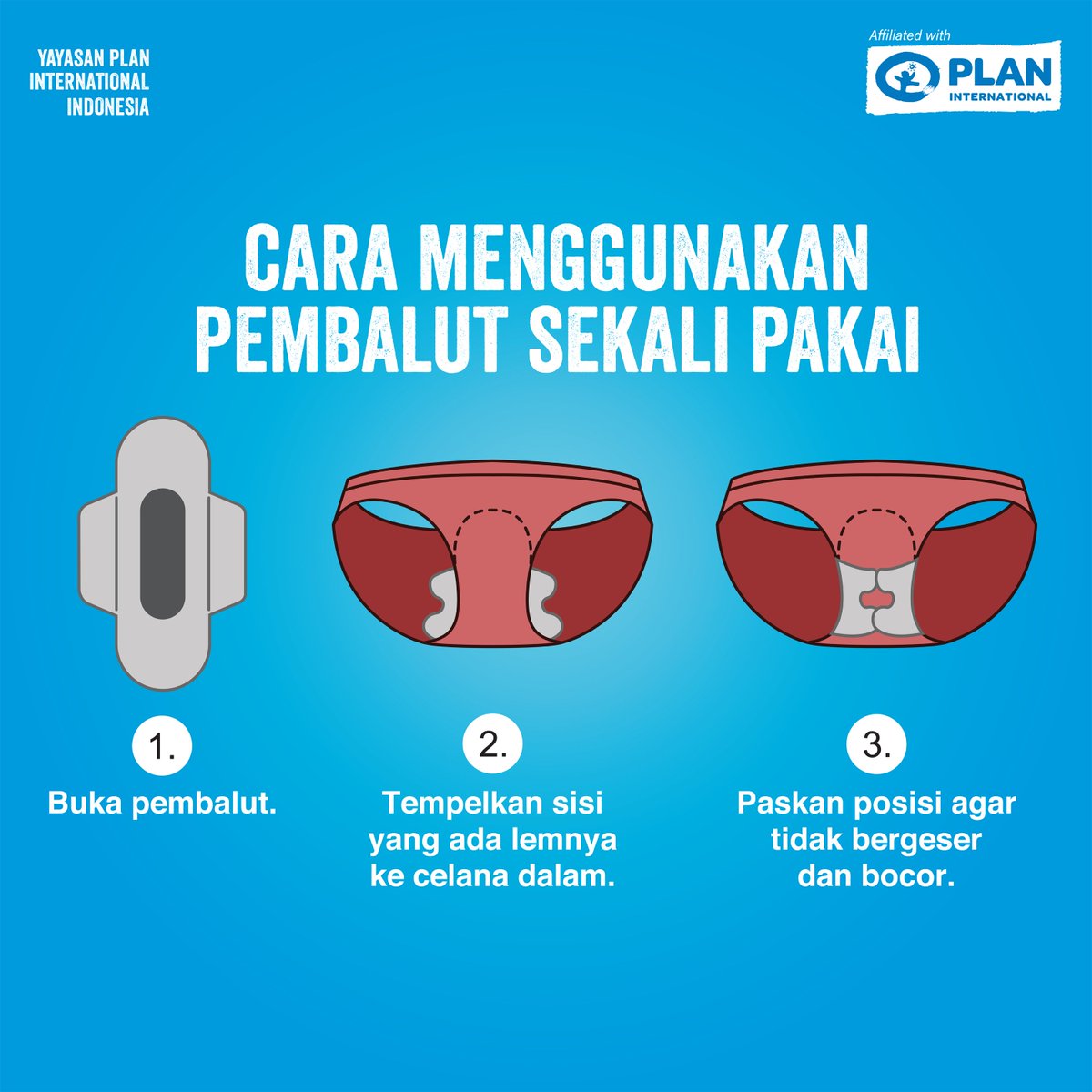 Yayasan Plan International Indonesia Sur Twitter Anak Perempuan Perlu Tahu Bagaimana Cara Memakai Pembalut Sekali Pakai Sebelum Mengalami Menstruasi Jangan Sampai Sahabat Terlambat Tahu Dan Menjadi Panik Saat Mengalaminya Pertama Kali