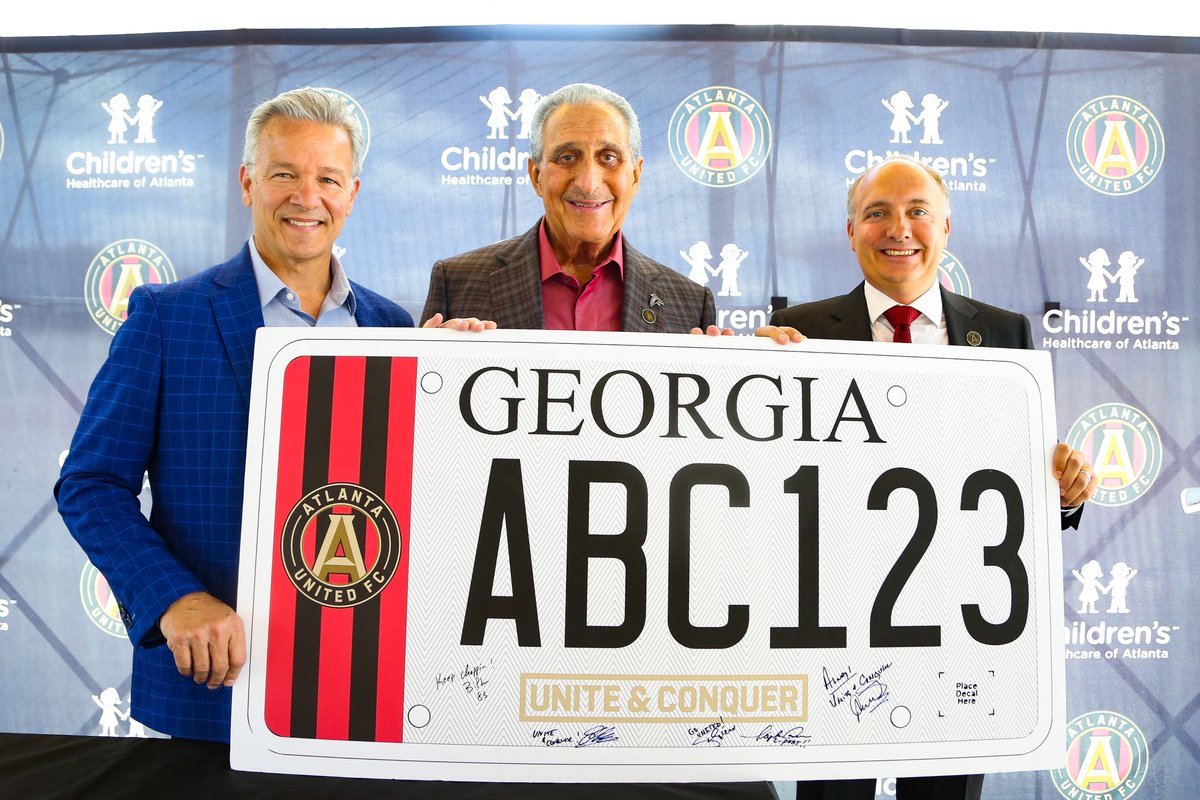 ATLUTD's tweet photo. #ATLUTD license plate 😍 

Available at a DMV near you now! https://t.co/0g0tUO85On