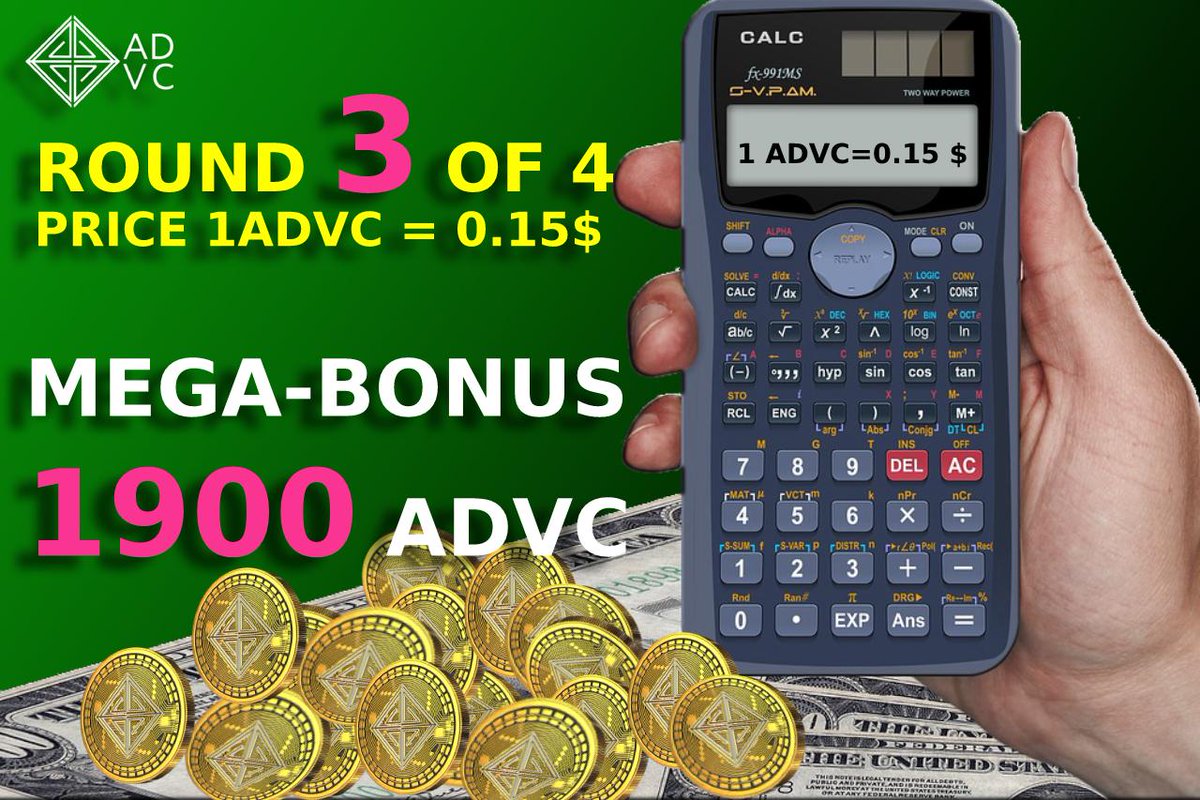 advcoin's tweet photo. ✅🚀 WE HAVE REACHED OUR GOAL!
✨ Dear investors, co-holders and potential customers
🔵 Round 3 has begun!
👍 The ADVC now costs $ 0.15
Invite partners, the bonus is still active! 
READ MORE; https://t.co/5X1VsX1cw9 https://t.co/OMhLYMqd5q