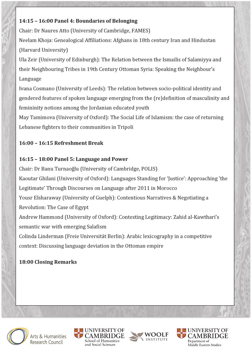 CamGMEC's tweet photo. Hopefully this conference will become an annual feature of @ @Woolf_Institute @CambridgeFames events, but we need your participation. Check out the updated conference programme below. 👇👇👇 https://t.co/9j64Fm31nC