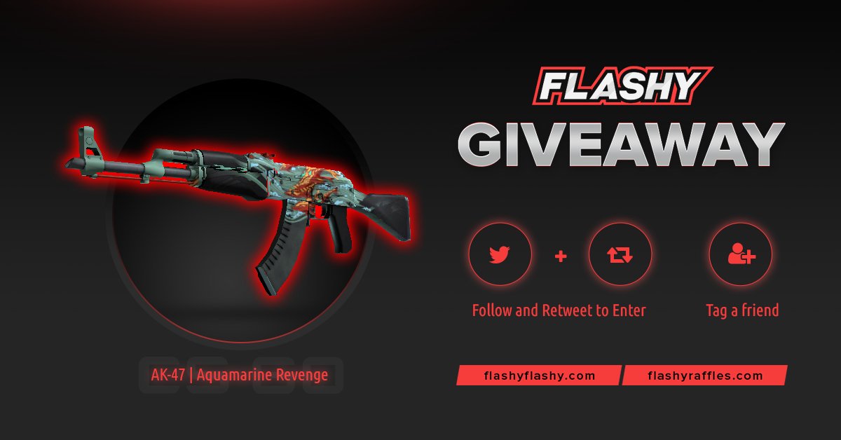 flashyflashycom's tweet photo. 🔥 24H GIVEAWAY !!! 🏆 AK-47 | Aquamarine Revenge !

To win:
🔻 Visit to support us: https://t.co/EmdZFb7zLx
🔻 Visit for more raffles: https://t.co/B9734CUg7G
🔻 Retweet
🔻 Follow us
🔻 Turn on twitter notifications

#flashyflashy #giveaway #csgoskins #CSGOGiveaway https://t.co/3dWw6MdZvl