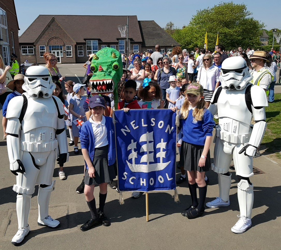 Nelson School were very happy to host the Whitton Community gathering zone for the parade on St Georges Day this year!