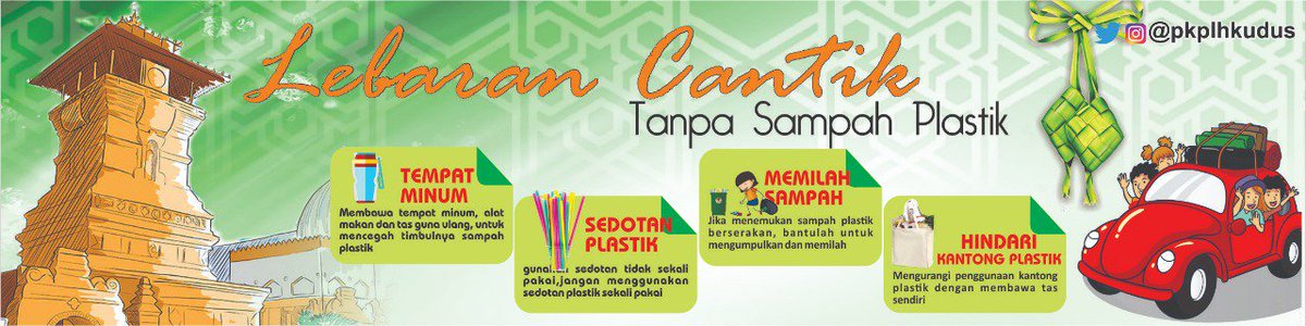 laportamzil's tweet photo. Mudik asik tanpa sampah plastik... https://t.co/lRDybMOi03