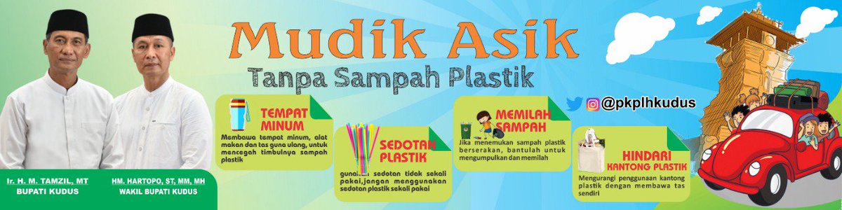 Mudik asik tanpa sampah plastik...