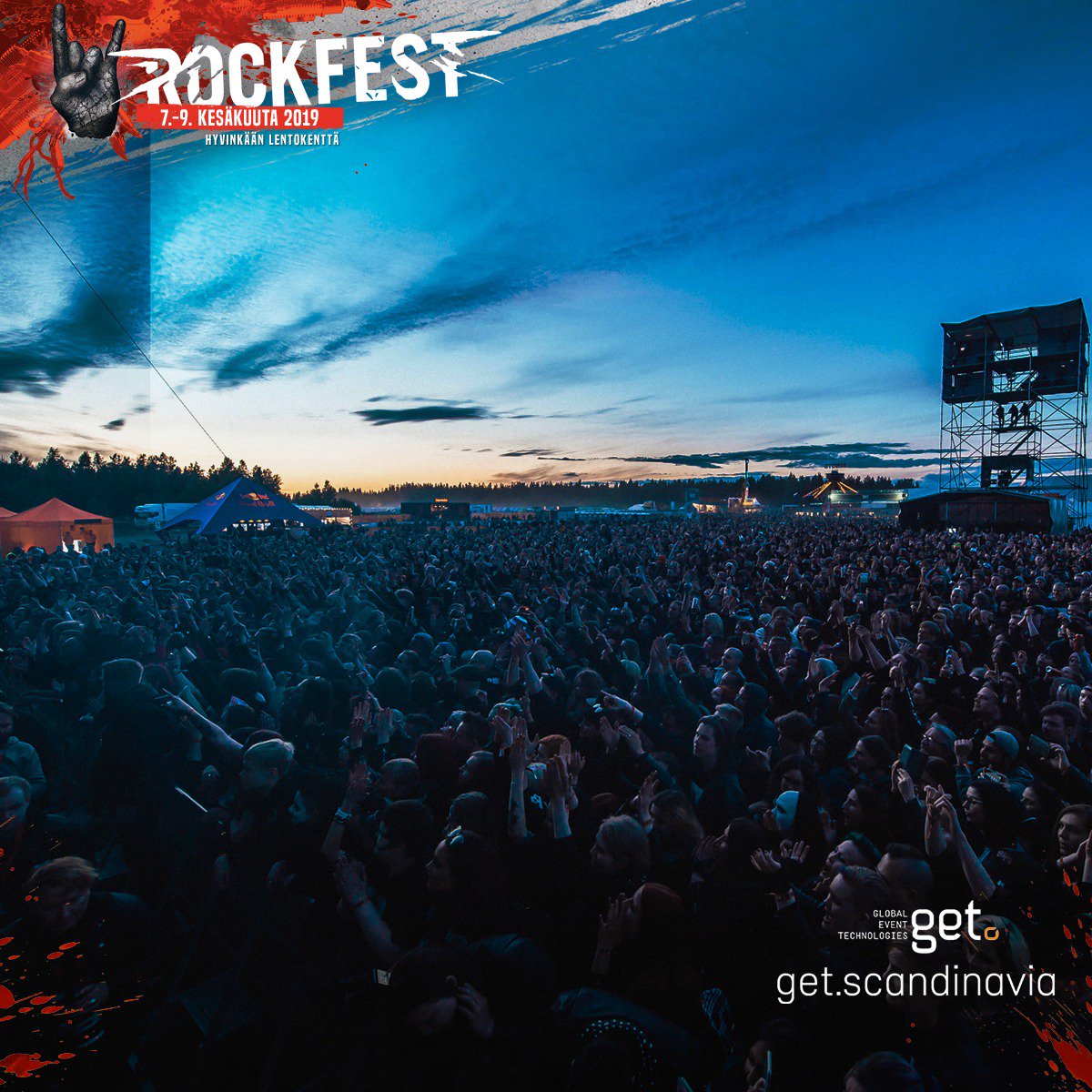 GlobalEventTech's tweet photo. Hot news in Scandinavia! Entering new festival-terrain at Rockfest from June 7th to 9th! 🤘🏻

#Rockfest #GETcashless #GETacccess https://t.co/ya9kp6Rwuk