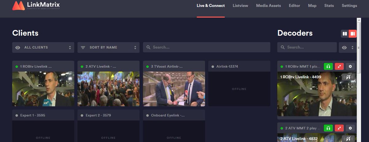 Anyvision_BE's tweet image. Afgelopen weekend ondersteunden we onze fijne klanten @tvoost_vl, @atvbe en @rob_televisie met extra #WMTlive encoders. #VideoOverIP is ons ding, en dan helpen we graag. Broederlijk naast elkaar in de @MobileViewpoint #LinkMatrix