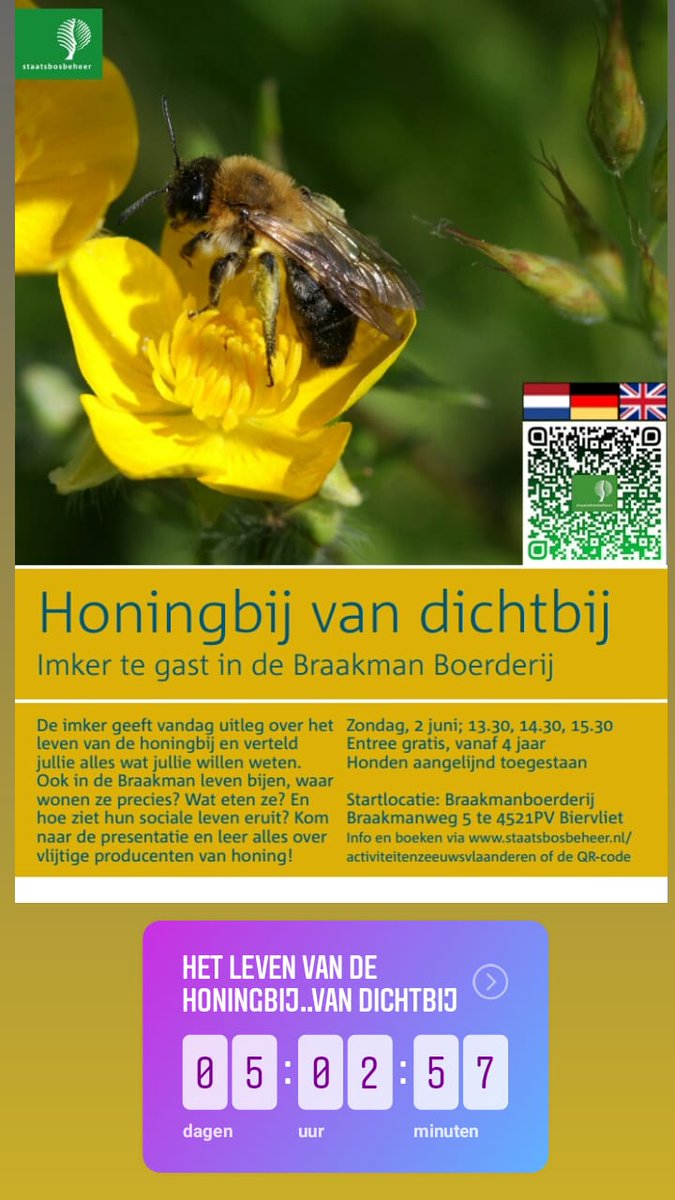 Over 5 dagen in de Braakman! :) een leuk en leerzaam uitje voor het hele gezin. Komen jullie ook?