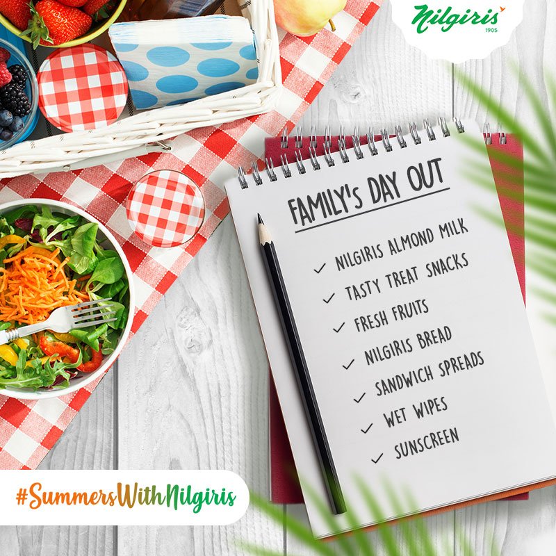 nilgirisstores's tweet photo. Planning a picnic this weekend with your family or friends? We have the perfect checklist for you, pack your picnic basket with these items from your nearest Nilgiris store &amp; you are all ready to have a fun day out on a sunny day! #SummersWithNilgiris

#Summer #Picnic #Checklist https://t.co/AxKAm38DYm