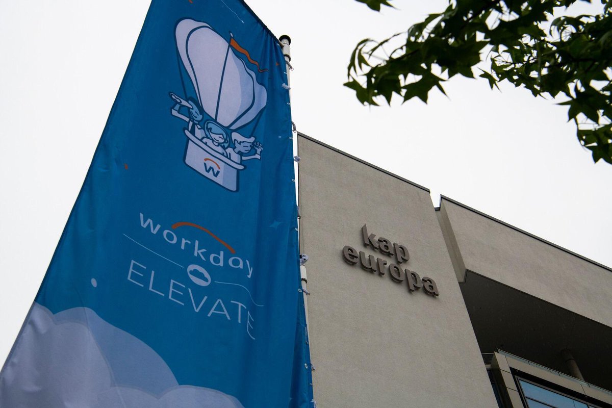 WorkdayEvents's tweet image. #wdayelevate has arrived in Europe, first stop Frankfurt! Stay tuned throughout the day for key moments from today’s discussions and customer spotlights.
