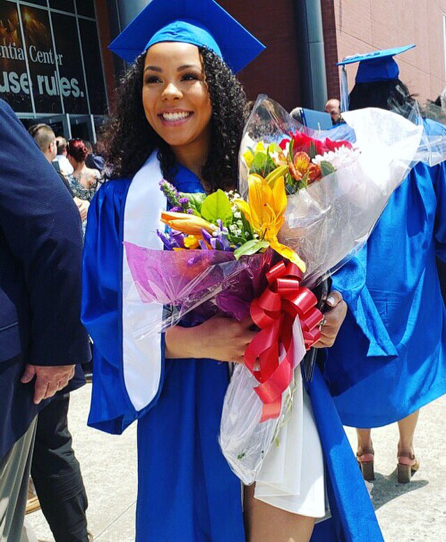yesssliv's tweet photo. I did it! 💙🎓  #setonhall2019 https://t.co/E2laiJo9nO