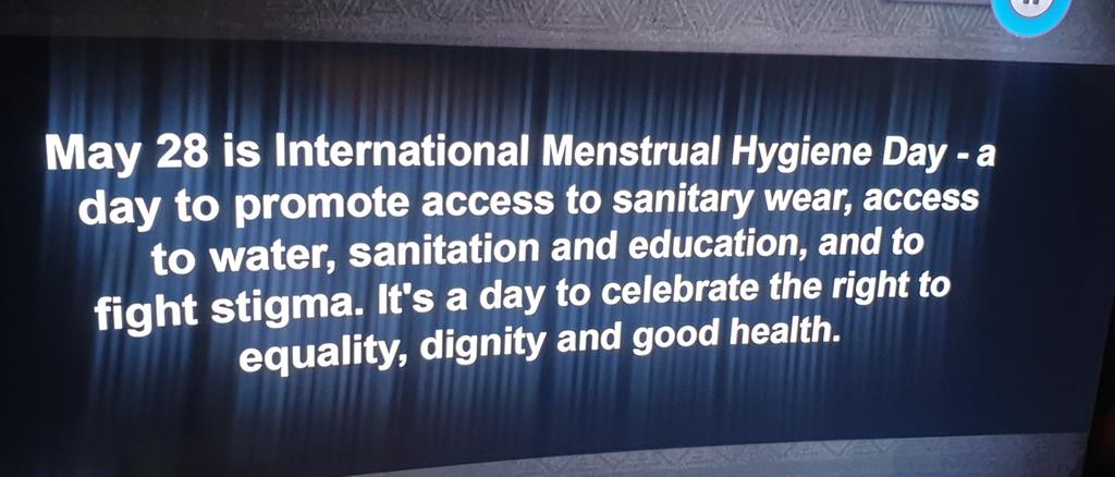 #MenstrualHygieneDay . are you comfortable to talk about it as parents to your kids? Is it still taboo to even touch a woman in that state? let's chat about it &amp; be a change agent