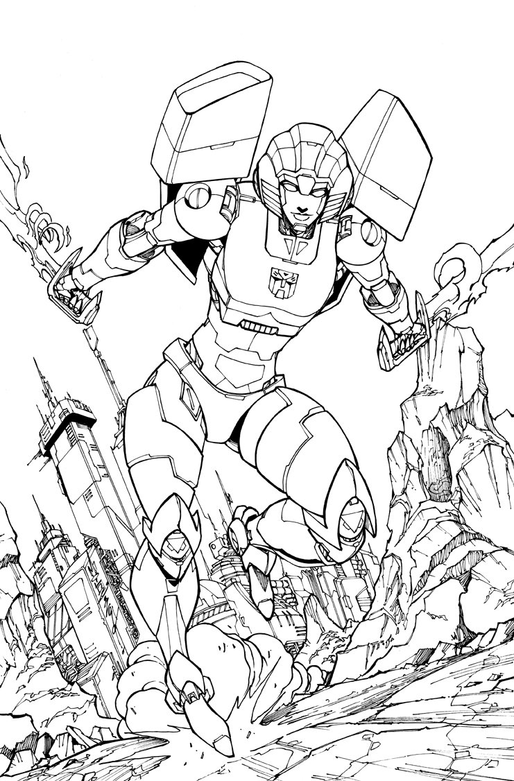 Transformers Prime Coloring Pages Arcee